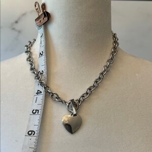 Lia Sophia Silver Heart Pendant Necklace